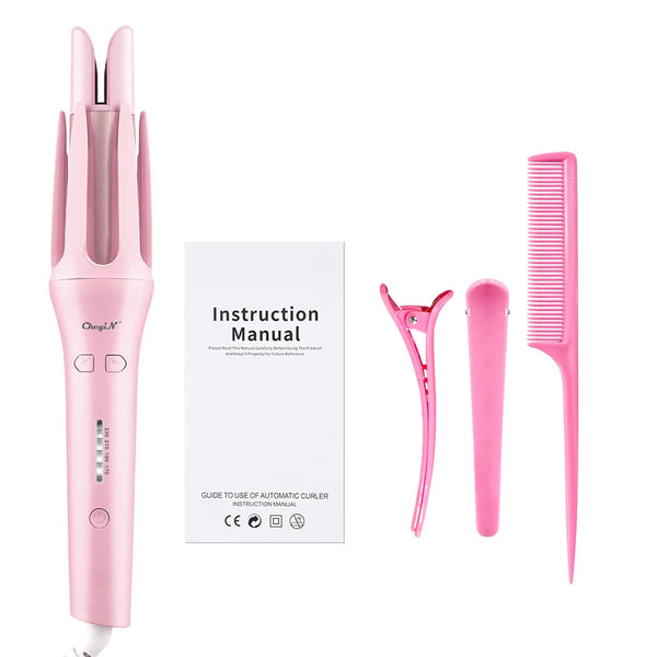 Professional Automatic Curling Iron with 32 Mm Big Roll and Anion Ceramic - Fast Heating, 4-Speed Adjustable Hair Styling Tool