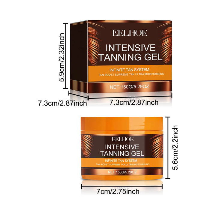 Intensive Tanning Gel Body Self Tanner Booster Sunbed Sun Bronzer Repair Nourishing Skin Coloring Sunless Fake Tan Tanning Gel
